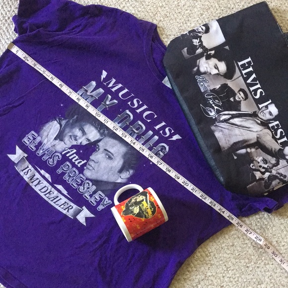 “NWT” Bundle of ELVIS PRESLEY Tee, Tote, Mug - Picture 12 of 12
